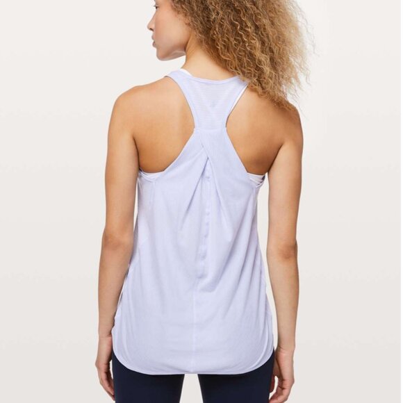 Lululemon Essential Tank in Heathered Serene Blue size 12 - Picture 1 of 12